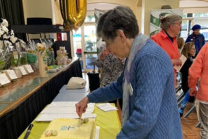 Sister Maureen Cutting the cake